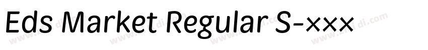 Eds Market Regular S字体转换